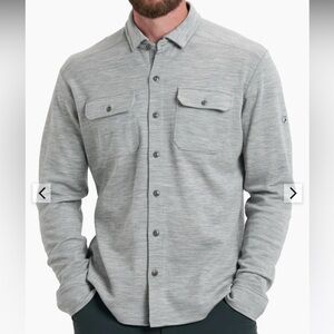 Kuhl Men's Light Gray Casual Button-Down Shirt